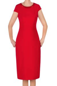 Elegancka sukienka Dagon 3072 czerwona